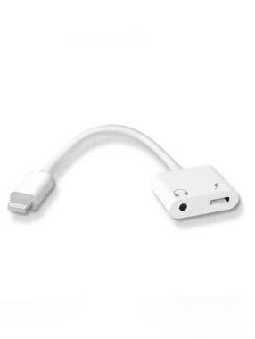 2-in-1 Lightning to 3.5mm Headphone Jack & Charger Adapter
